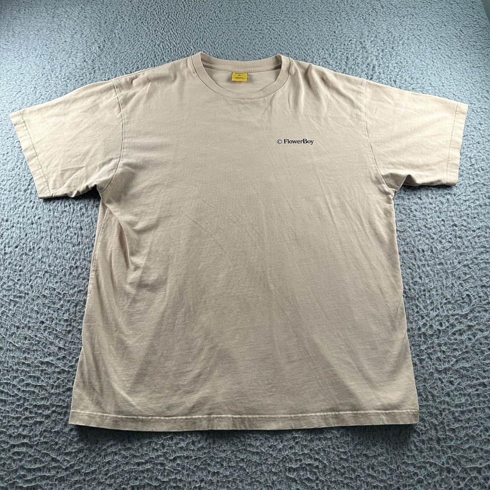 Golf Wang Shirt Mens XL Flower Boy Save the Bees Tan Graphic Tee Back Print